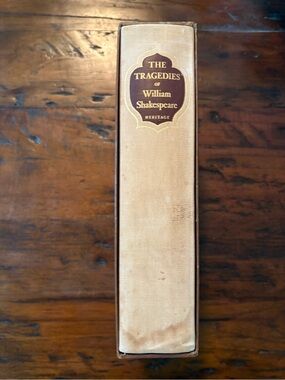 The Tragedies of William Shakespeare 1959 Hardcover Book Slipcase Heritage Press